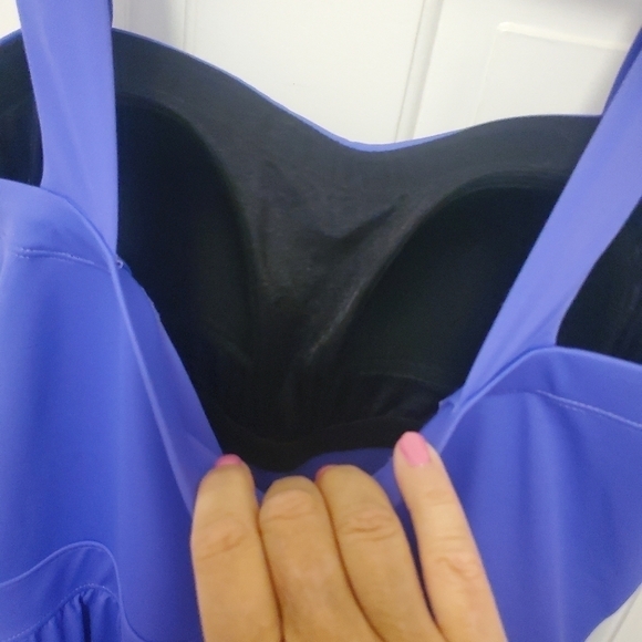 Coastal Blue Purple One Piece Swimsuit Size 16/18 - Picture 7 of 11